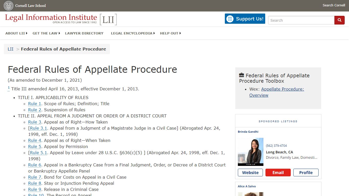 Federal Rules of Appellate Procedure | Federal Rules of Appellate ...